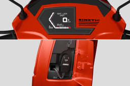 Kinetic DX LCD dash and hidden compartment